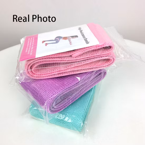 Bande élastique en tissu personnalisée, bandes de résistance pour les jambes et les fesses
