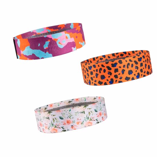 Bande de résistance en tissu pour les jambes et les fesses, bandes de butin pour femmes et hommes, exercice en tissu lourd et épais, cercle de bande de Squat