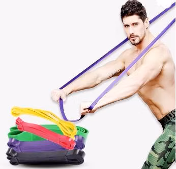 Bande de résistance élastique de Yoga, 11 pièces, bande de résistance élastique en tissu Long, bande de fesse en Latex, ensemble personnalisé